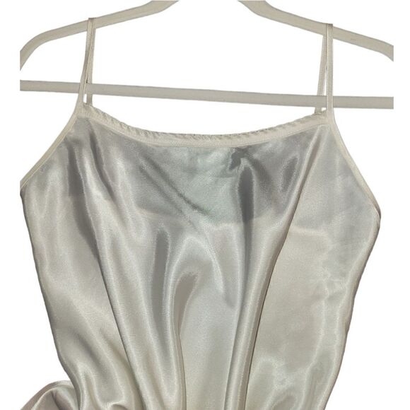 Vintage Cruz Eggshell White Chemise Slip Dress Nightgown OS - Picture 3 of 11